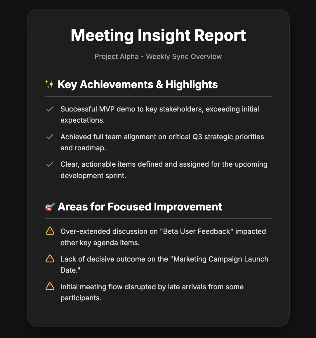 Meeting Insight Report